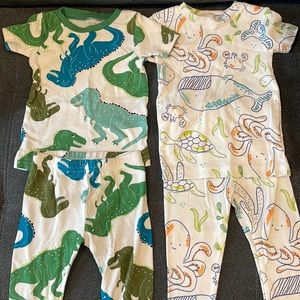 Two 12 month boys pajamas